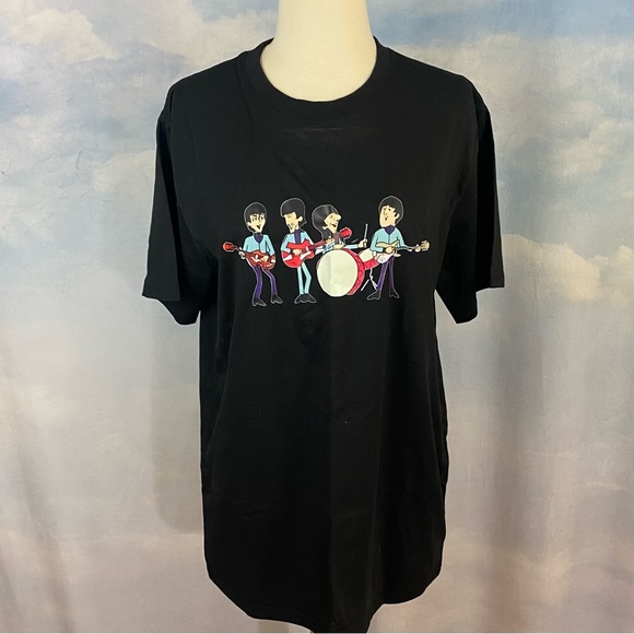 The Beatles Tops - The Beatles Black Short Sleeve Tee